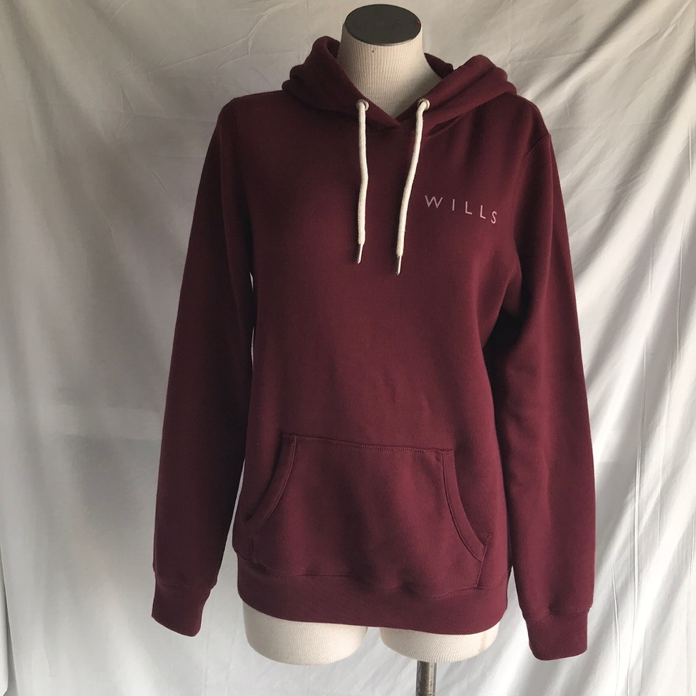 Jack Wills burgundy sweater Sz Uk 12Us 8